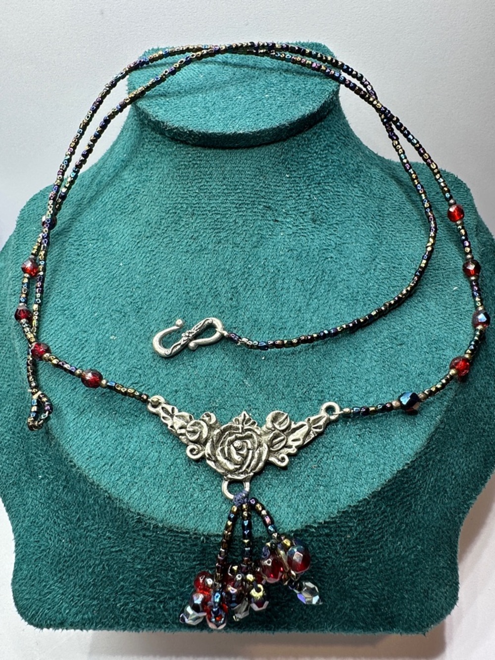 Fairycore Designer RF Rose Pendant Necklace - Picture 3 of 7